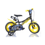 Bicicletta da Bambino Batman Ruota 12 Pollici 3 4 5 anni Bimbo con Rotelle Freno