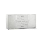 Mobile Madia 2 Ante 4 Cassetti Ossido Contenitore Buffet Credenza PortaTv Salone