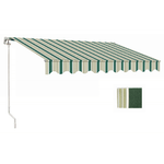 Tenda da Sole da Esterno 300x200 a Barra Quadra 3x2 Righe Verde