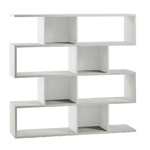 Libreria Modulare Bianco a Giorno Moderna Mensole Scaffale Ufficio Studio