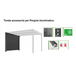 Zanzariera Tenda Laterale 2.8 metri in PVC per Pergola Bioclimatica in Alluminio