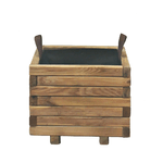 Fioriera in Legno 40x40 cm Quadrata Vaso Cassetta Balcone da Giardino Portavaso