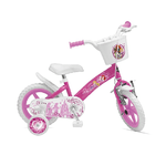 Bicicletta da Bambina 12 Pollici Princess con Rotelle Bici Mountain Bike Bimba