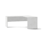 Tavolo Scrivania Angolare 180x170 Ossido Bianco Moderna Angolo Ufficio Porta Pc