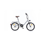 Bicicletta-Ruota-20-Pieghevole-Grigio-Borsa-da-Passeggio-Donna-x-Andare-a-Lavoro