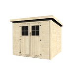 Casetta in Legno 250x250 Block House Massello 19 mm Ricovero Attrezzi Giardino