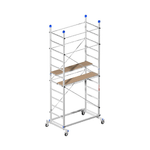 Ponteggio Altezza 3.6 mt Trabattello in Alluminio con Ruote Scala Marchetti