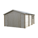 Garage Casetta in Legno 4x5 mt 34 mm Block House Porta Attrezzi Box Posto Auto