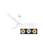 Ventilatore da Soffitto Bianco Luce LED a Pale Lampada Lampadario Telecomando