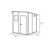 Casetta-in-Resina-Manor-Pent-da-Giardino-Keter-1.8x1.8-PVC-per-Attrezzi