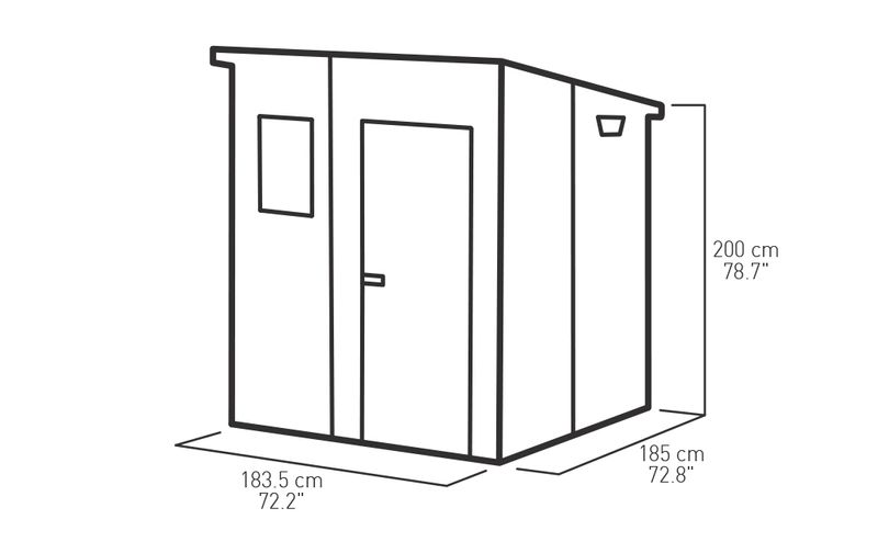 Casetta-in-Resina-Manor-Pent-da-Giardino-Keter-1.8x1.8-PVC-per-Attrezzi