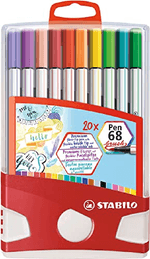 Pennarello-STABILO-Pen-68-Brush---Astuccio-da-20-colori