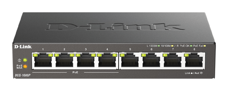 D-Link-DGS-1008P-Switch-Gigabit-8-Porte-PoE