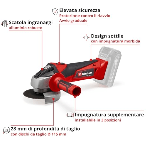 Smerigliatrice-Angolare-a-Batteria-Einhell-TC-AG-18-115