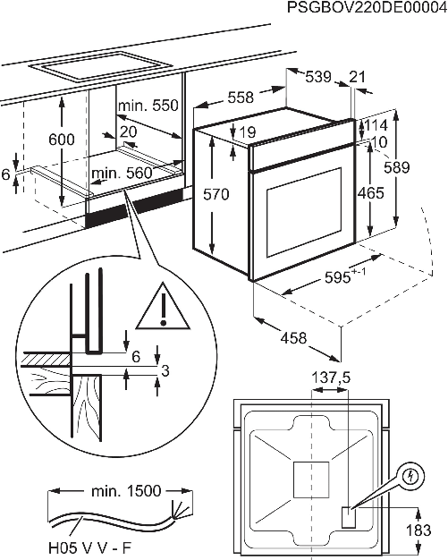 Forno-da-Incasso-Electrolux-Serie-300-Multifunzione-58L