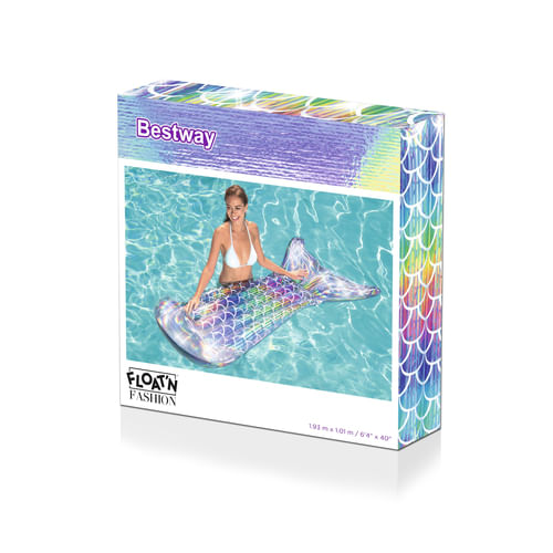 Bestway-43413-galleggiante-da-piscina-e-da-spiaggia-Multicolore-Fantasia-PVC-Materassino-galleggiante