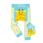 Zoocchini Leggings e Calzini Antiscivolo Giraffa -  6-12 mesi