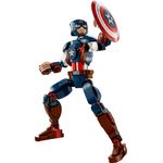 LEGO Marvel 76258 Personaggio di Captain America, Gioco da Costruire per Bambini con Scudo