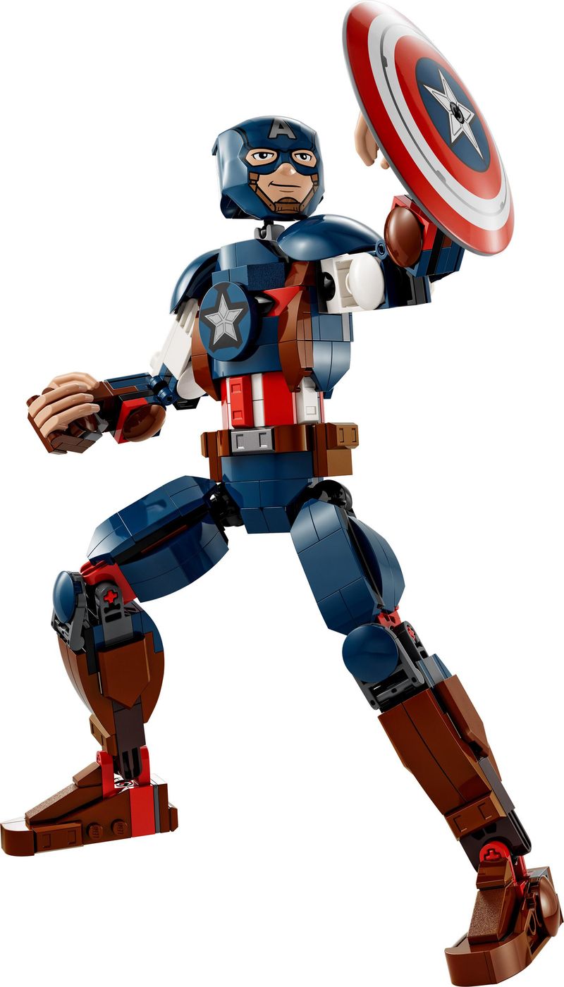 LEGO-Marvel-76258-Personaggio-di-Captain-America-Gioco-da-Costruire-per-Bambini-con-Scudo-Collezione-Supereroi-Avengers