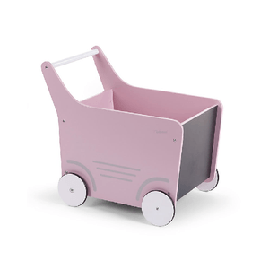 Carrello Portagiochi Rosa con Lavagna