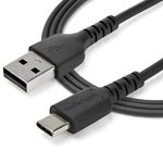 StarTech.com-Cavo-di-Ricarica-USB-A-a-USB-C-da-2m---Resistente-Cavetto-USB-C-Dati-e-Ricarica-Veloce-da-USB-2.0-a-USB-Type-C-3A-Guaina-in-TPE-e-Fibra-Aramidica-M-M-Nero--RUSB2AC2MB-
