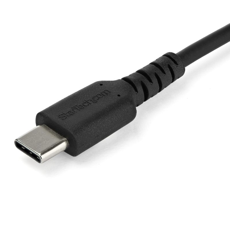 StarTech.com-Cavo-di-Ricarica-USB-C-da-1m---Resistente-Cavetto-USB-C-di-Ricarica-Veloce-e-Sync---USB-2.0-USB-Type-C---Rivestito-in-TPE-e-Fibra-Aramidica-M-M-60W-Nero-Samsung-Ipad-Pro--RUSB2AC1MB-