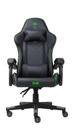 Deadwave-DWGT0007-sedia-per-videogioco-Sedia-da-gaming-per-PC-Seduta-imbottita-Nero-Verde