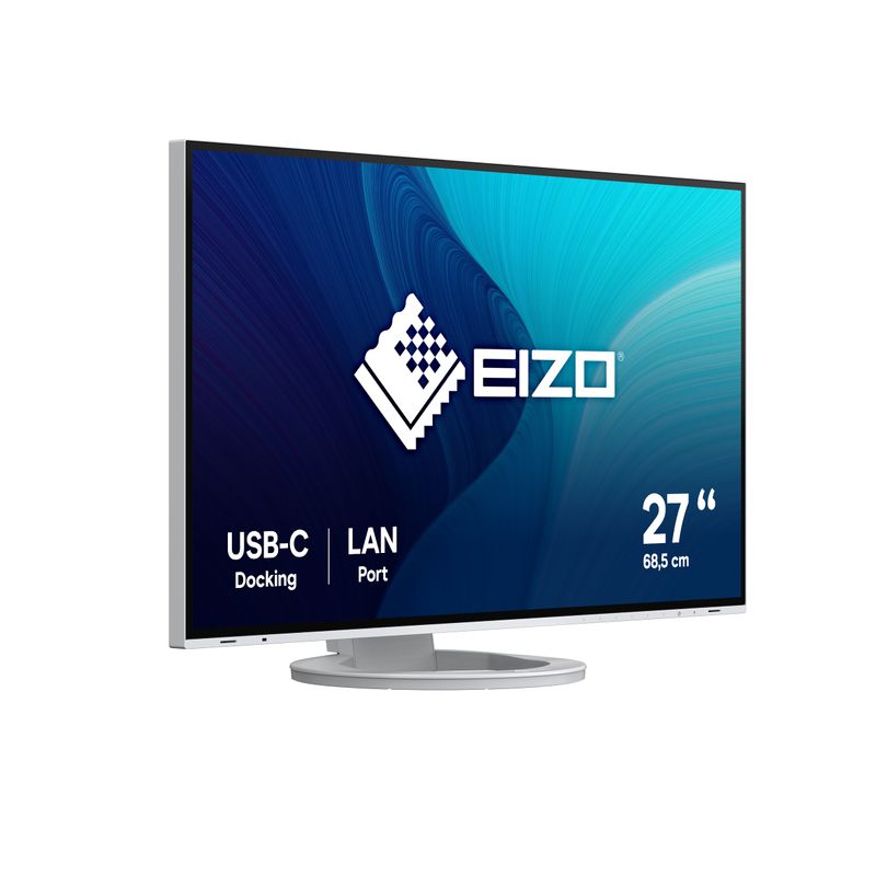 Eizo-Monitor-27-Led-Ips-2560X1440-16-9-5Ms-350-Cdm-Dp-Hdmi-Pivot-Usb-C-Lan-Multimediale-Flexscan-Bianco