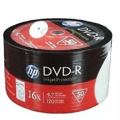 HP-DME00070WIP-DVD-R-4-7GB-120Min-16x-Bulk-Pack--50-Disc-