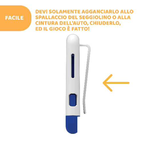 Chicco-Bebecare-Easy-Tech-Dispositivo-Anti-Abbandono-Universale-Per-Seggiolino-Auto-Bianco-Blu-‎16-x-11-x-2.5-cm-60-grammi