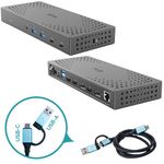 I-tec USB 3.0 / USB-C / Thunderbolt, 3x 4K Docking Station Gen 2 + Power Delivery 100W