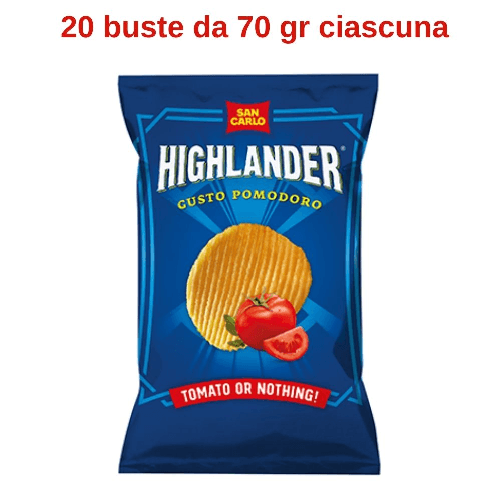 San carlo highlander gusto pomodoro 20 buste da 70 gr