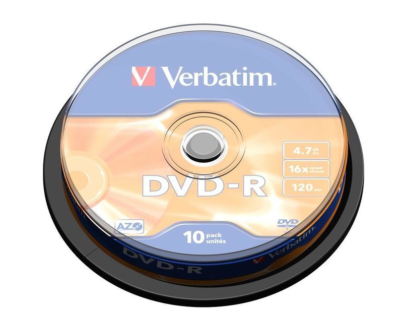 Verbatim-Dvd-R-16X-47Gb-10-Pack-Spindle-Matt-Silver