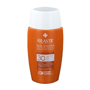 Rilastil Sun System Water Touch Fluido Comfort, Fluido Solare Idratante e Antiossidante, Effetto Matt, SPF 30