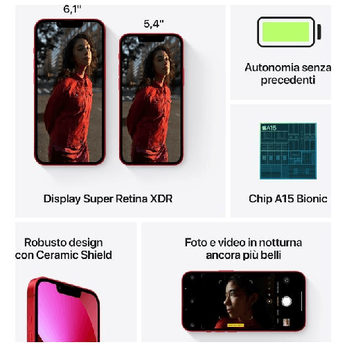 Apple-iPhone-13-155-cm--6.1---Doppia-SIM-iOS-15-5G-256-GB-Rosso