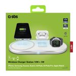 SBS-TEWIRE20WMULTI-Caricabatterie-per-dispositivi-mobili-Auricolare-Smartphone-Orologio-intelligente-Bianco-USB-Carica-wireless-Interno