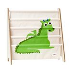 3 Sprouts SP3IRKDRG libreria per bambini 4 ripiani Beige, Verde Libreria a tasche