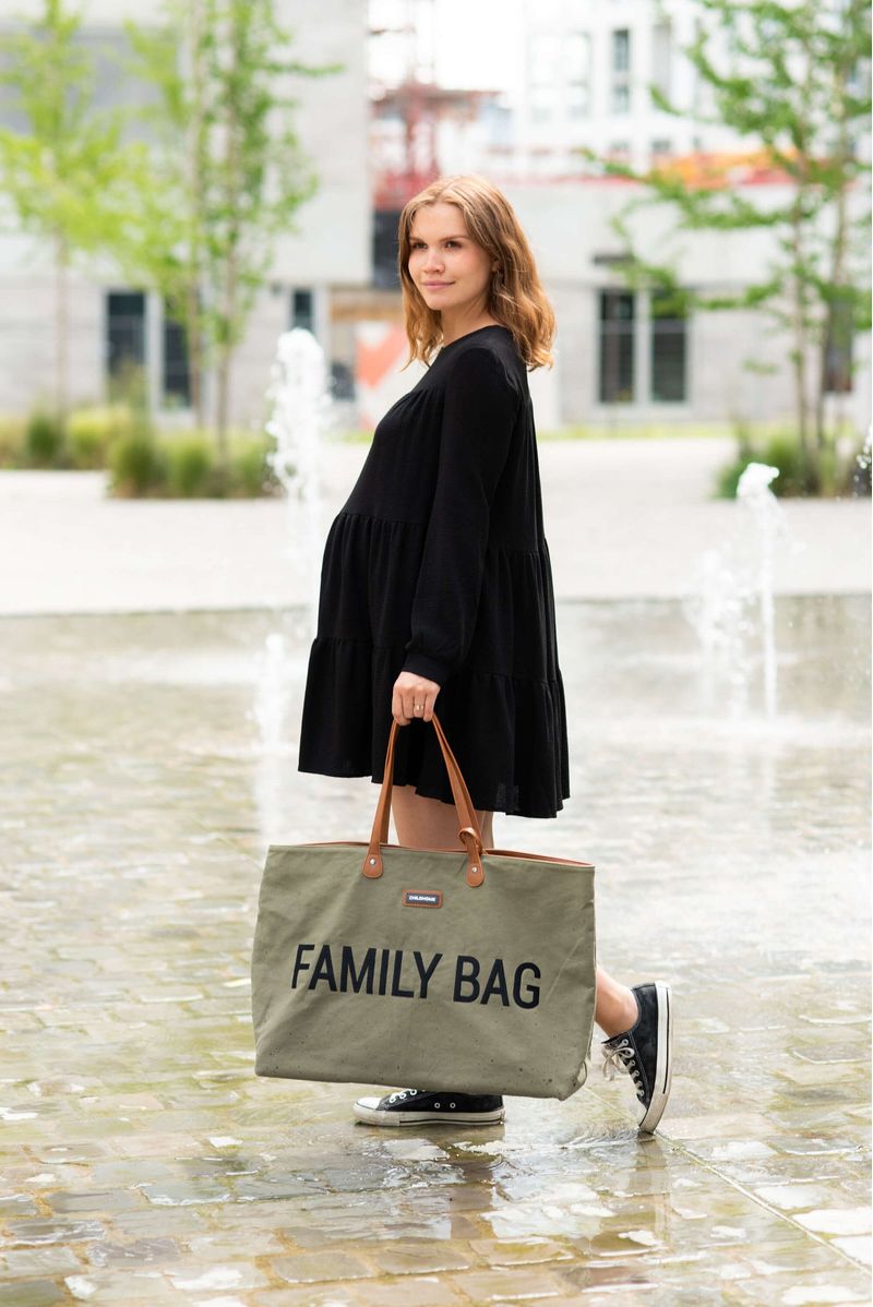 Family-Bag-Kaki-Borsa-Weekend-In-Canvas