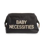 Childhome Baby Necessaire Aggancio Nero, Oro Nylon, Poliestere