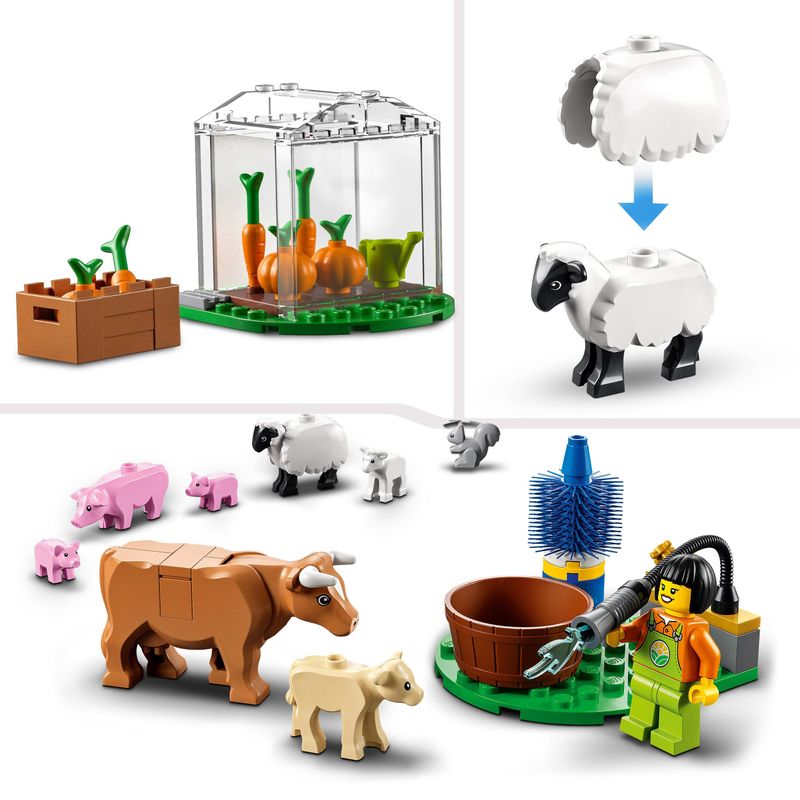 LEGO-City-60346-il-Fienile-e-Animali-da-Fattoria-Idea-Regalo-con-Trattore-Giocattolo-Giochi-per-Bambini-dai-4-Anni-in-su