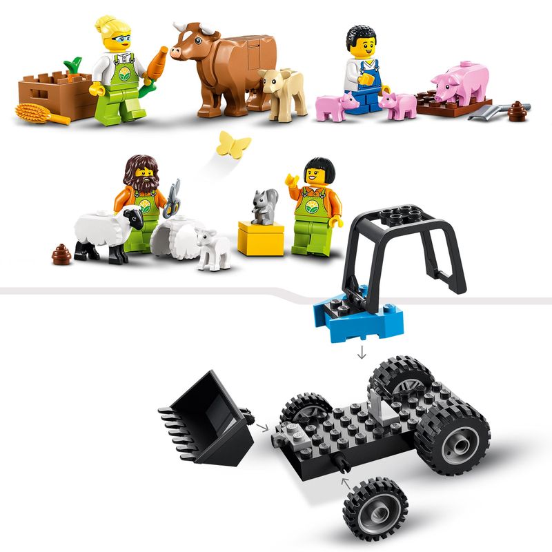 LEGO-City-60346-il-Fienile-e-Animali-da-Fattoria-Idea-Regalo-con-Trattore-Giocattolo-Giochi-per-Bambini-dai-4-Anni-in-su