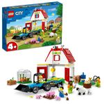 LEGO-City-60346-il-Fienile-e-Animali-da-Fattoria-Idea-Regalo-con-Trattore-Giocattolo-Giochi-per-Bambini-dai-4-Anni-in-su