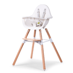 Evolu 2 Chair Seggiolone Bianco/Legno