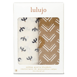 Set di 2 Copertine Swaddle Mudcloth Uccelli