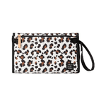 Pochette Porta Pannolini con Fasciatoio Leopardata