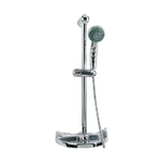 Kit Asta Saliscendi Portasapone Set Doccia Completo Sistema Colonna Gruppo Bagno