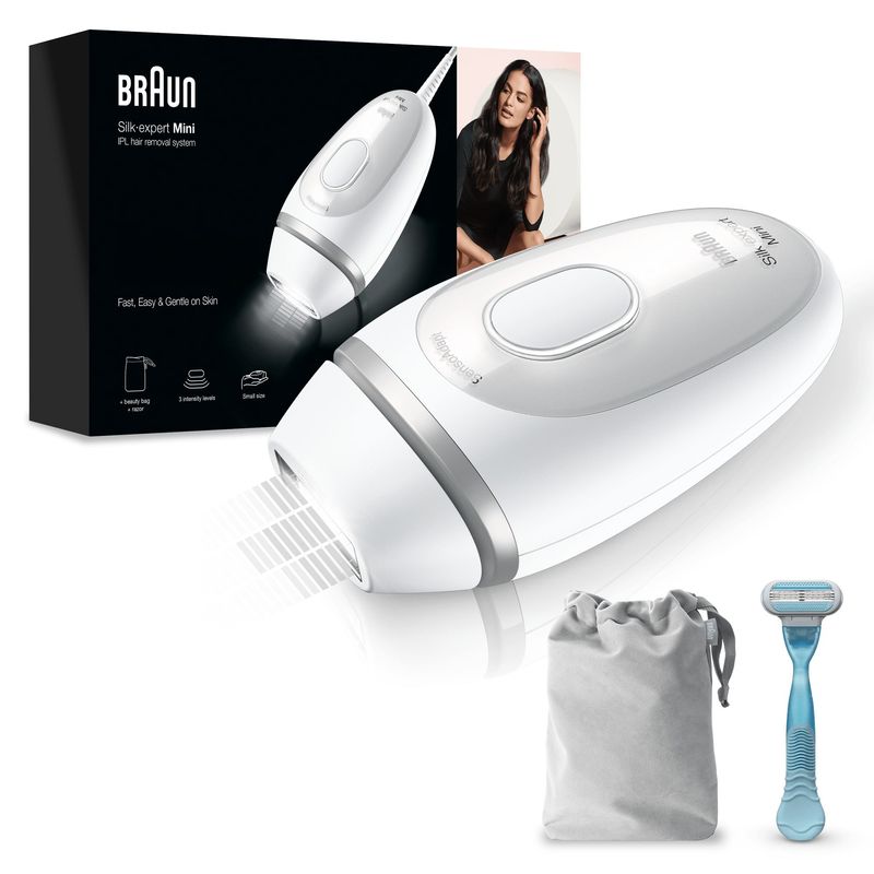 Braun-Silk-expert-Mini-PL1124-Epilatore-A-Luce-Pulsata-Di-Ultima-Generazione-Per-Donna-Epilazione-Permanente-Dei-Peli-Visibili-Bianco-Con-Custodia-Da-Viaggio-Dimensioni-Compatte-Da-Viaggio-Facile-Sicuro-Ed-Efficiente