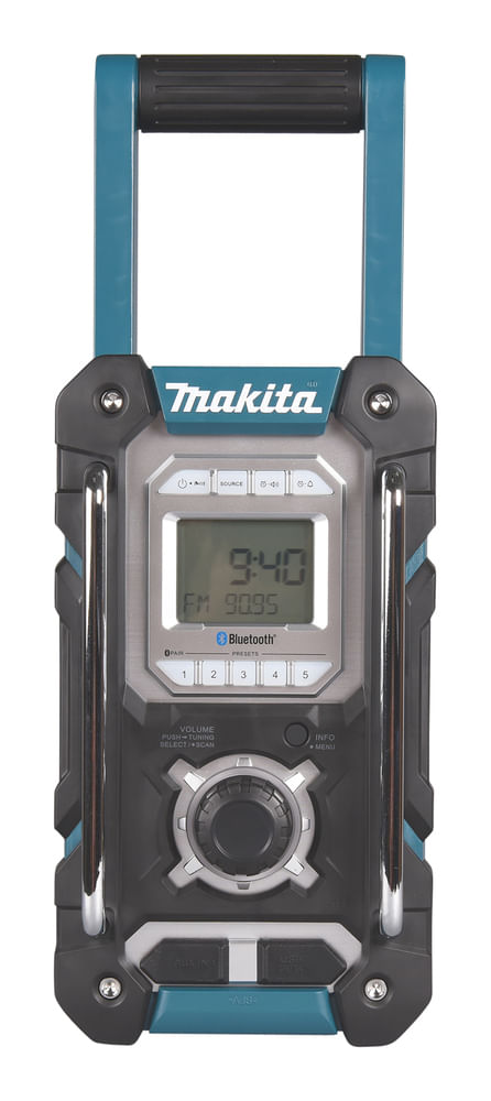 Makita-DMR108N-radio-Portatile-Digitale-Nero-Colore-foglia-di-te-