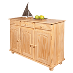 Mobile Credenza Pino 3 Ante Cassetti Buffet Dispensa Soggiorno Cucina Rustico