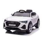 Audi E Tron Bianca Auto Macchina Elettrica Bambini a Batteria Telecomandata